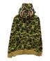 A BATHING APE（アベイシングエイプ）の古着「Abc Camo Crystal Stone Shark Full Zip」｜カーキ