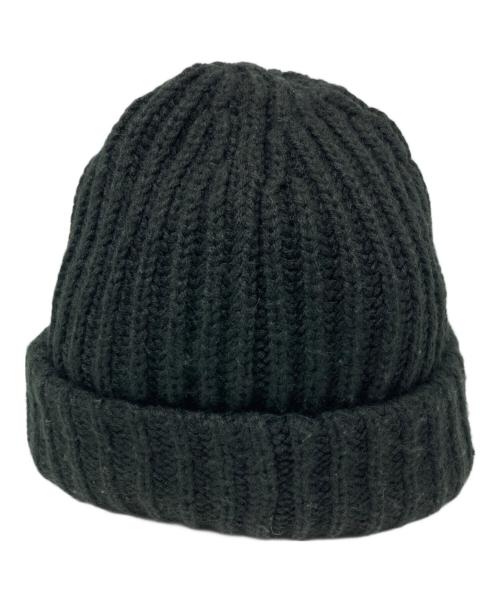 SUPREME（シュプリーム）Supreme (シュプリーム) Classic Logo Chunky Ribbed Beanie/ニット帽 ブラックの古着・服飾アイテム