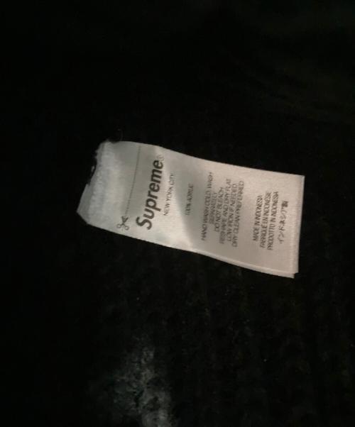 SUPREME（シュプリーム）Supreme (シュプリーム) Classic Logo Chunky Ribbed Beanie/ニット帽 ブラックの古着・服飾アイテム
