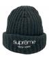 Supreme（シュプリーム）の古着「Classic Logo Chunky Ribbed Beanie/ニット帽」｜ブラック