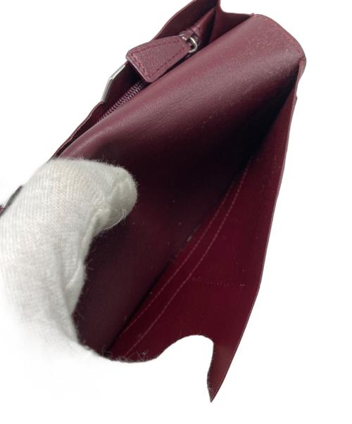 Cartier（カルティエ）Cartier (カルティエ) マストドゥカルティエ 長財布 ブラック×ボルドーの古着・服飾アイテム