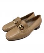 Salvatore Ferragamoサルヴァトーレ フェラガモ）の古着「ガンチーニローファー」｜ベージュ