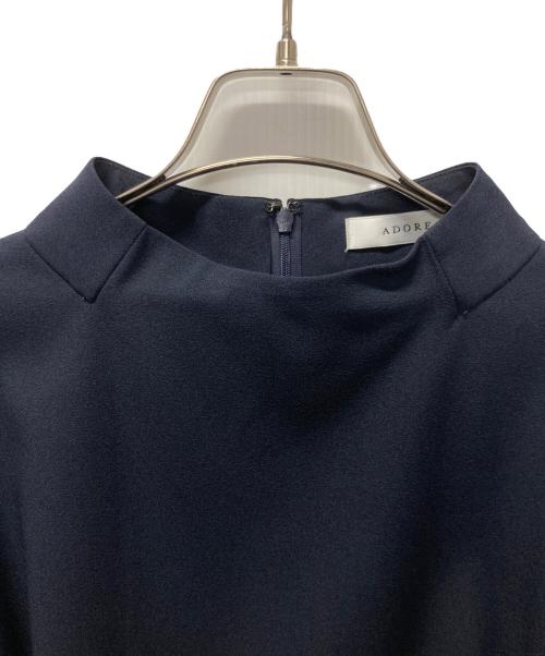 ADORE（アドーア）ADORE (アドーア) マットジョーゼットブラウス ネイビー サイズ:38の古着・服飾アイテム