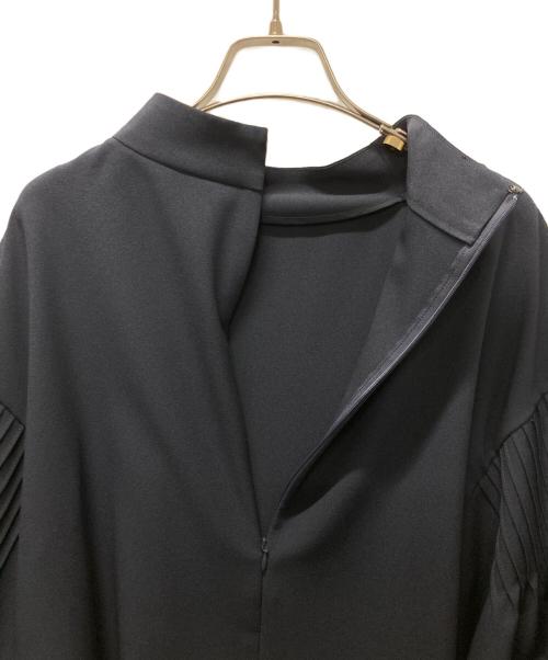 ADORE（アドーア）ADORE (アドーア) マットジョーゼットブラウス ネイビー サイズ:38の古着・服飾アイテム