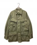 orSlowオアスロウ）の古着「U.S ARMY TROPICAL JACKET/USアーミートロピカルジャケット」｜カーキ
