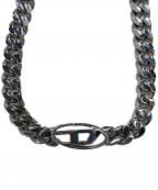 DIESELディーゼル）の古着「ロゴチェーンネックレス」｜シルバー