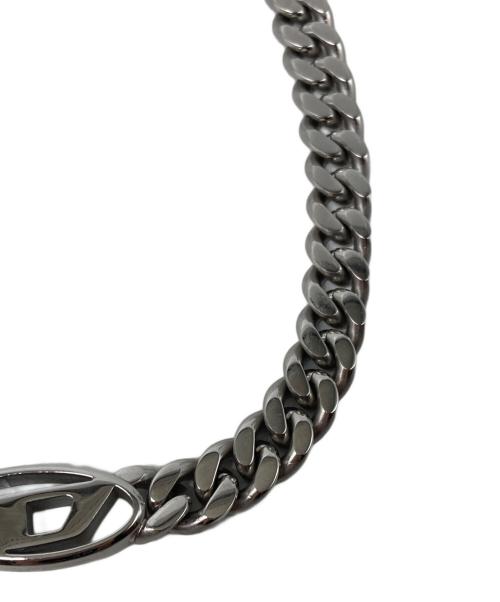 DIESEL（ディーゼル）DIESEL (ディーゼル) ロゴチェーンネックレス シルバーの古着・服飾アイテム