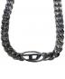 DIESEL（ディーゼル）の古着「ロゴチェーンネックレス」｜シルバー