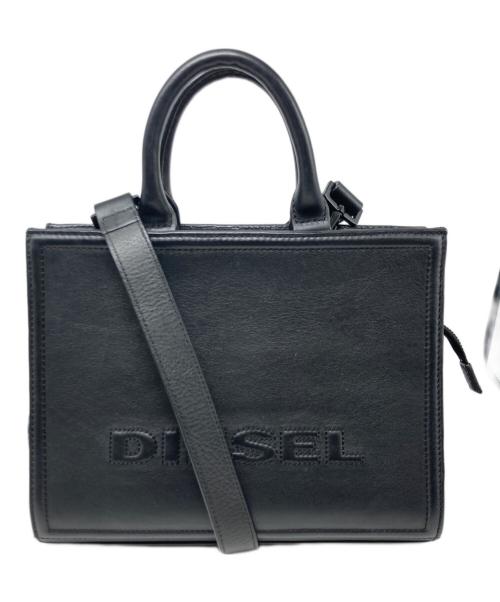 DIESEL（ディーゼル）DIESEL (ディーゼル) ロゴ2Wayショルダーバッグ ブラックの古着・服飾アイテム
