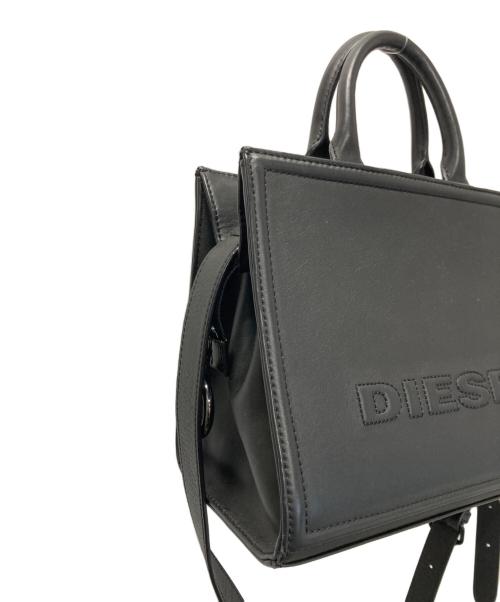 DIESEL（ディーゼル）DIESEL (ディーゼル) ロゴ2Wayショルダーバッグ ブラックの古着・服飾アイテム