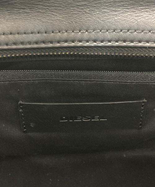 DIESEL（ディーゼル）DIESEL (ディーゼル) ロゴ2Wayショルダーバッグ ブラックの古着・服飾アイテム