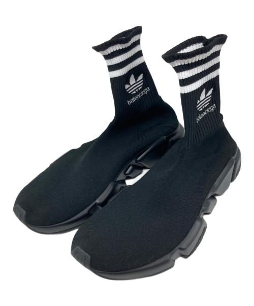 BALENCIAGA（バレンシアガ）BALENCIAGA (バレンシアガ) adidas (アディダス) SPEED TRAINER/スピードトレーナー ソックススニーカー ブラック サイズ:28.5の古着・服飾アイテム