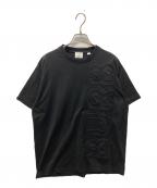 BURBERRYバーバリー）の古着「エンボスロゴTシャツ」｜ブラック