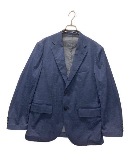 J.PRESS（ジェイプレス）J.PRESS (ジェイプレス) ハイパワーストレッチリネンルックジャケット ネイビー サイズ:Mの古着・服飾アイテム