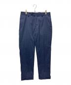 J.PRESSジェイプレス）の古着「ハイパワーストレッチ リネンルックパンツ」｜ネイビー