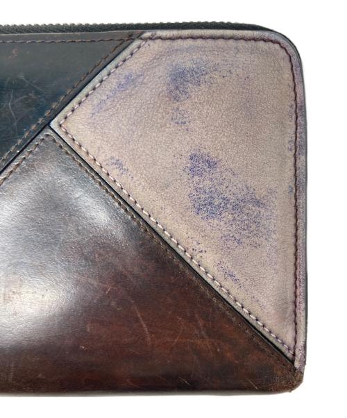 Berluti（ベルルッティ）Berluti (ベルルッティ) イタウバ パッチワークラウンドファスナー長財布 ブラウンの古着・服飾アイテム