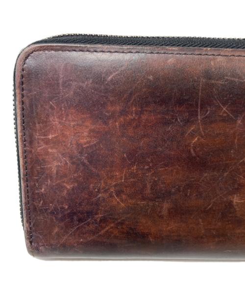 Berluti（ベルルッティ）Berluti (ベルルッティ) イタウバ パッチワークラウンドファスナー長財布 ブラウンの古着・服飾アイテム