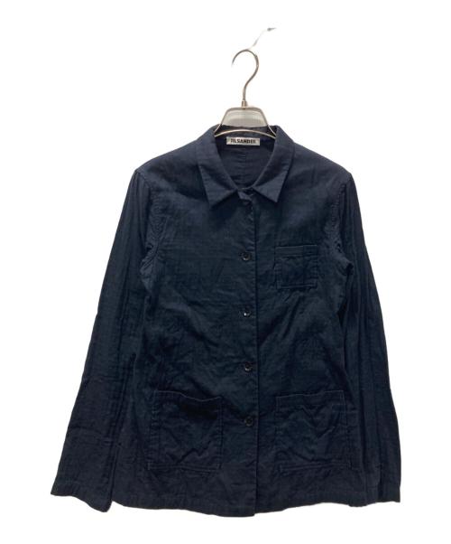 JIL SANDER（ジルサンダー）JIL SANDER (ジルサンダー) 長袖シャツ ネイビー サイズ:34の古着・服飾アイテム