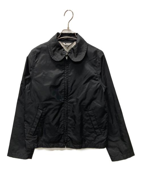 BLACK COMME des GARCONS（ブラックコムデギャルソン）BLACK COMME des GARCONS (ブラックコムデギャルソン) 丸襟ナイロンジャケット ブラック サイズ:XSの古着・服飾アイテム