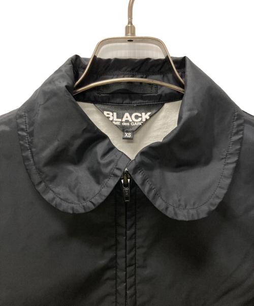 BLACK COMME des GARCONS（ブラックコムデギャルソン）BLACK COMME des GARCONS (ブラックコムデギャルソン) 丸襟ナイロンジャケット ブラック サイズ:XSの古着・服飾アイテム
