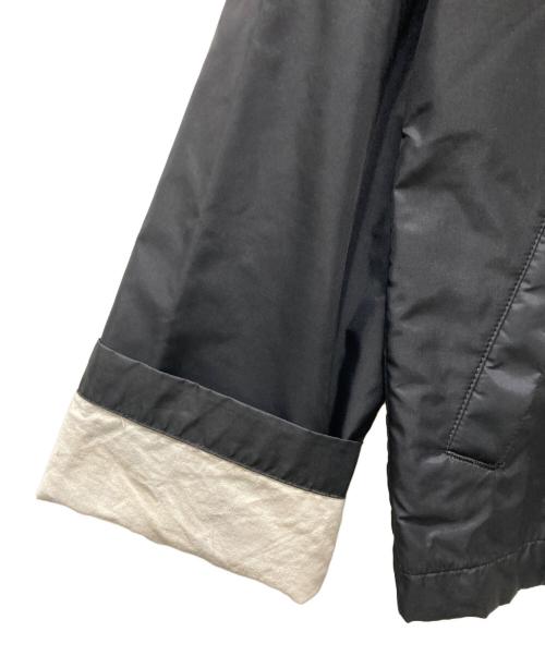 BLACK COMME des GARCONS（ブラックコムデギャルソン）BLACK COMME des GARCONS (ブラックコムデギャルソン) 丸襟ナイロンジャケット ブラック サイズ:XSの古着・服飾アイテム