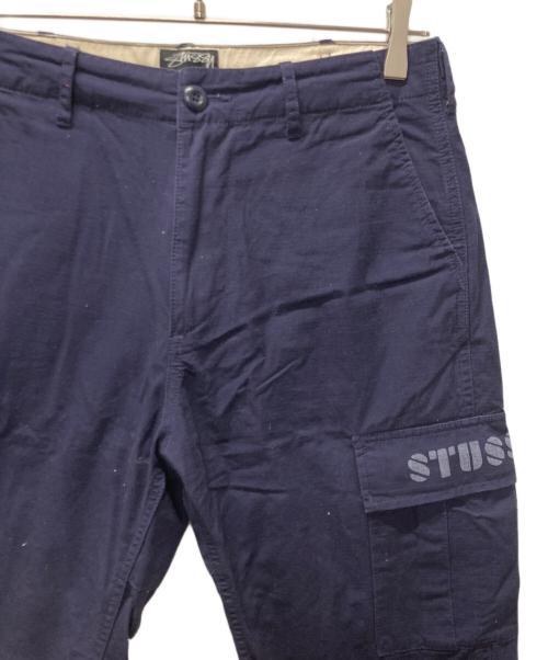stussy（ステューシー）stussy (ステューシー) リップストップカーゴパンツ ネイビー サイズ:W30の古着・服飾アイテム