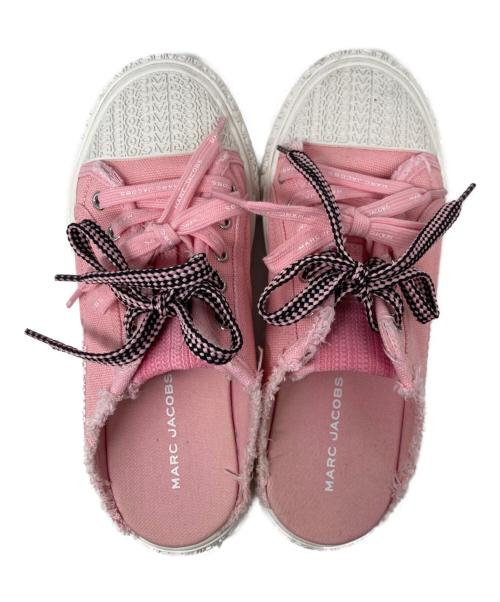 MARC JACOBS（マークジェイコブス）MARC JACOBS (マークジェイコブス) The Sneaker/キャンバスミュールスニーカー ピンク サイズ:36の古着・服飾アイテム