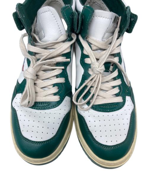 AUTRY（オートリ―）AUTRY (オートリ―) ハイカットスニーカー グリーン×ホワイト サイズ:44の古着・服飾アイテム