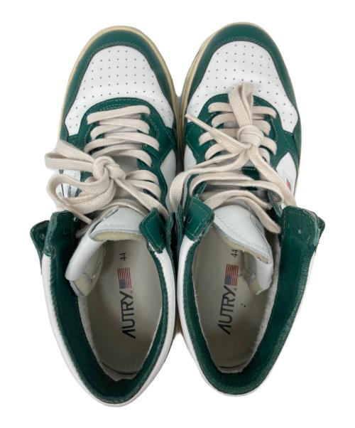 AUTRY（オートリ―）AUTRY (オートリ―) ハイカットスニーカー グリーン×ホワイト サイズ:44の古着・服飾アイテム