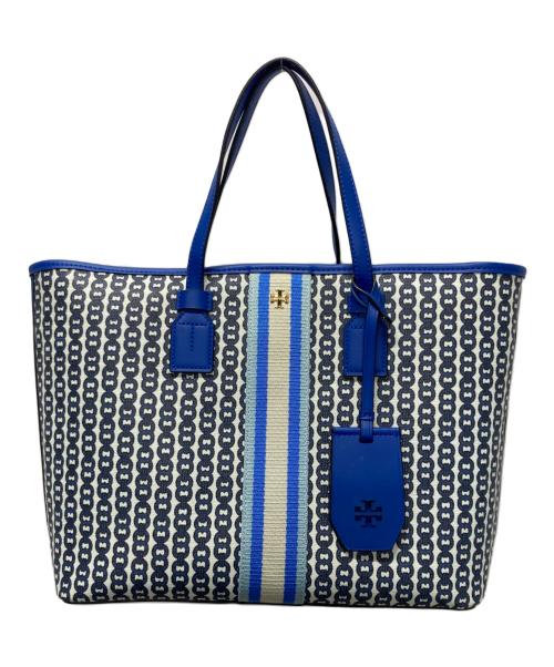 TORY BURCH（トリーバーチ）TORY BURCH (トリーバーチ) ジェミニリンク2WAYトートバッグ ブルーの古着・服飾アイテム