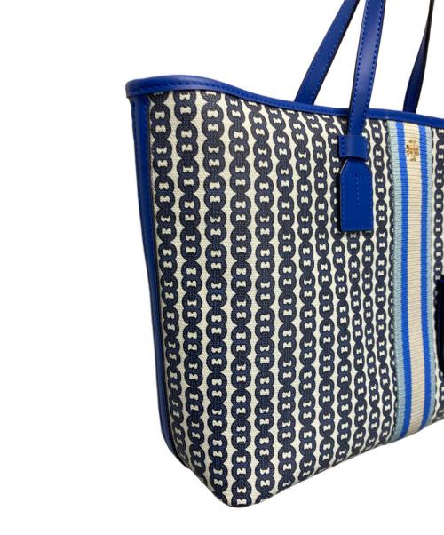 TORY BURCH（トリーバーチ）TORY BURCH (トリーバーチ) ジェミニリンク2WAYトートバッグ ブルーの古着・服飾アイテム