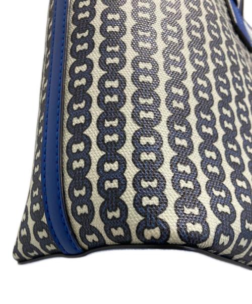 TORY BURCH（トリーバーチ）TORY BURCH (トリーバーチ) ジェミニリンク2WAYトートバッグ ブルーの古着・服飾アイテム
