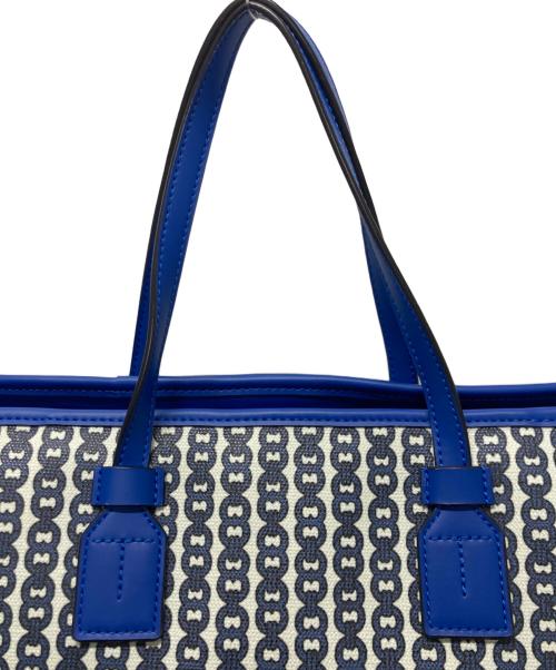 TORY BURCH（トリーバーチ）TORY BURCH (トリーバーチ) ジェミニリンク2WAYトートバッグ ブルーの古着・服飾アイテム