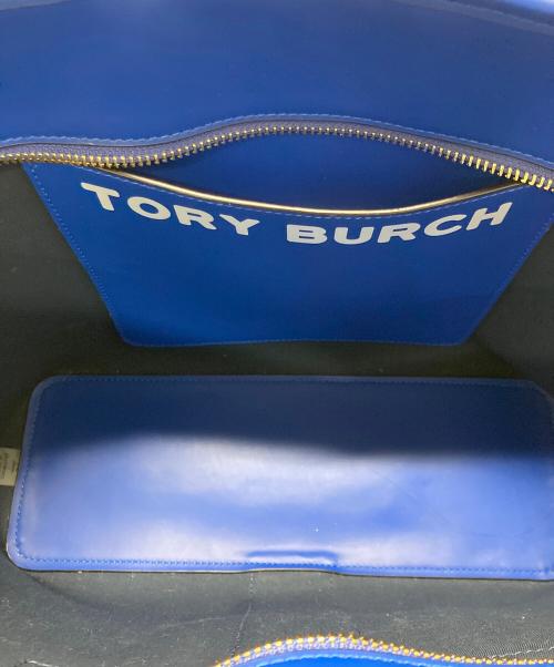 TORY BURCH（トリーバーチ）TORY BURCH (トリーバーチ) ジェミニリンク2WAYトートバッグ ブルーの古着・服飾アイテム