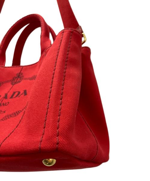 PRADA（プラダ）PRADA (プラダ) カナパ 2WAYハンドバッグ ROSSOの古着・服飾アイテム
