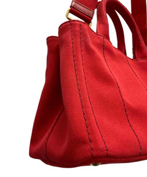PRADA（プラダ）PRADA (プラダ) カナパ 2WAYハンドバッグ ROSSOの古着・服飾アイテム