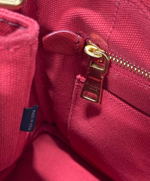 PRADA（プラダ）PRADA (プラダ) カナパ 2WAYハンドバッグ ROSSOの古着・服飾アイテム
