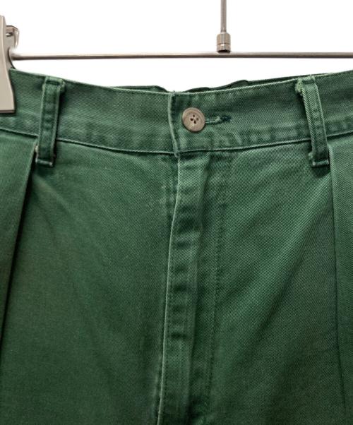 POLO RALPH LAUREN（ポロ・ラルフローレン）POLO RALPH LAUREN (ポロ・ラルフローレン) 2タックパンツ グリーン サイズ:表記サイズなしの古着・服飾アイテム