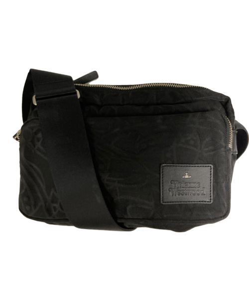 Vivienne Westwood（ヴィヴィアンウエストウッド）Vivienne Westwood (ヴィヴィアンウエストウッド) オーブ柄ショルダーバッグ ブラックの古着・服飾アイテム