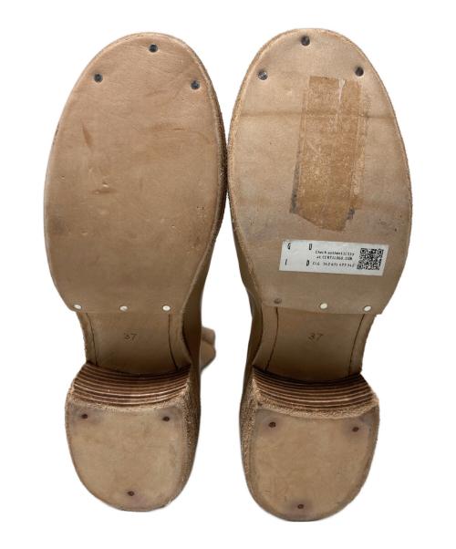 GUIDI（グイディ）GUIDI (グイディ) MID CALF FRONT ZIP ベージュ サイズ:37の古着・服飾アイテム