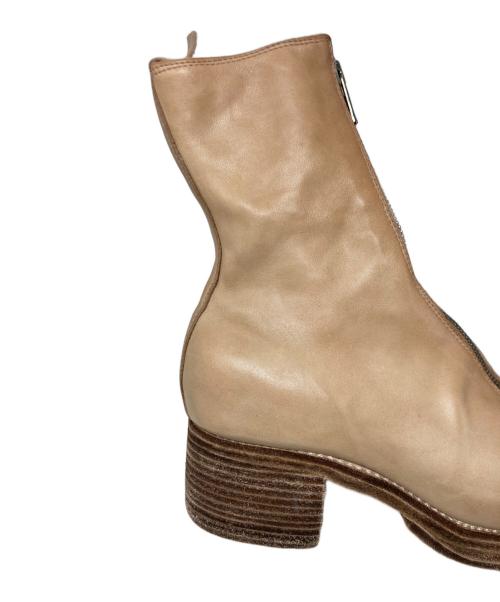 GUIDI（グイディ）GUIDI (グイディ) MID CALF FRONT ZIP ベージュ サイズ:37の古着・服飾アイテム