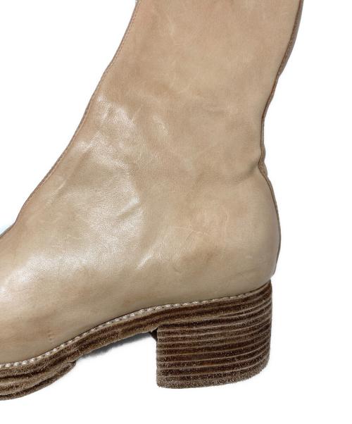 GUIDI（グイディ）GUIDI (グイディ) MID CALF FRONT ZIP ベージュ サイズ:37の古着・服飾アイテム