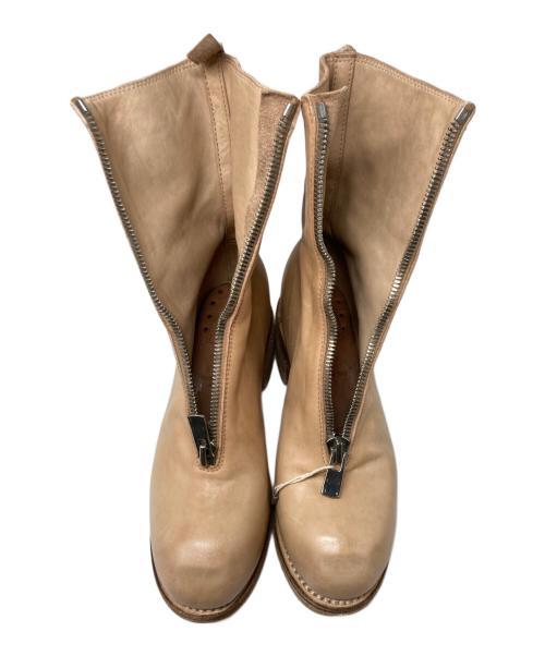 GUIDI（グイディ）GUIDI (グイディ) MID CALF FRONT ZIP ベージュ サイズ:37の古着・服飾アイテム
