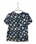'S Max Mara (エスマックスマーラ) 総柄シルクブラウス ネイビー サイズ:USA6：5000円