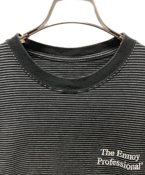 The Ennnoy Professional（ザ エンノイ プロフェッショナル）The Ennnoy Professional (ザ エンノイ プロフェッショナル) S/S Border Tee ブラック サイズ:Lの古着・服飾アイテム