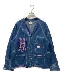 CAL O LINE（キャルオーライン）の古着「BANDANA ENGINEERS JACKET/バンダナリメイク エンジニアジャケット」｜インディゴ