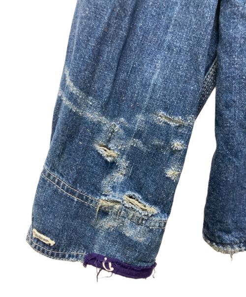 CAL O LINE（キャルオーライン）CAL O LINE (キャルオーライン) BANDANA ENGINEERS JACKET/バンダナリメイク エンジニアジャケット インディゴ サイズ:Mの古着・服飾アイテム