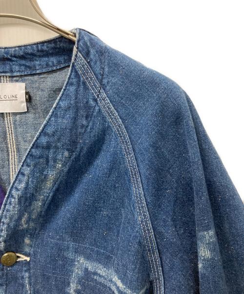 CAL O LINE（キャルオーライン）CAL O LINE (キャルオーライン) BANDANA ENGINEERS JACKET/バンダナリメイク エンジニアジャケット インディゴ サイズ:Mの古着・服飾アイテム