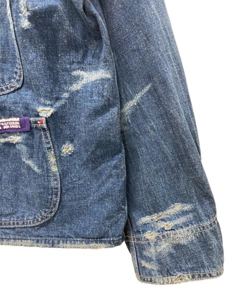 CAL O LINE（キャルオーライン）CAL O LINE (キャルオーライン) BANDANA ENGINEERS JACKET/バンダナリメイク エンジニアジャケット インディゴ サイズ:Mの古着・服飾アイテム