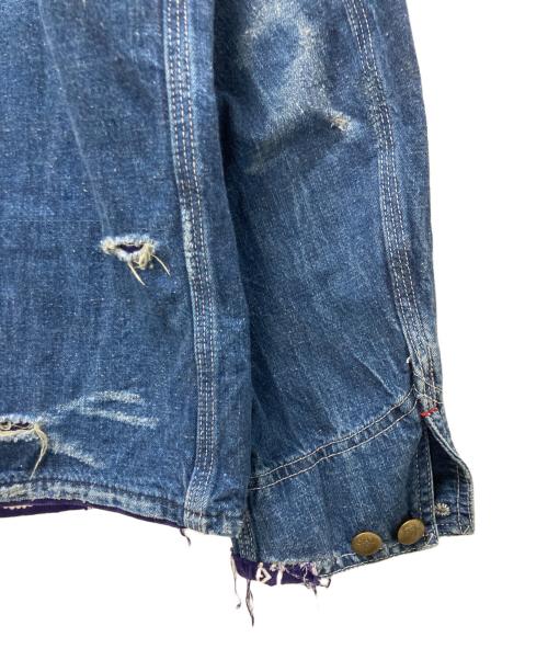 CAL O LINE（キャルオーライン）CAL O LINE (キャルオーライン) BANDANA ENGINEERS JACKET/バンダナリメイク エンジニアジャケット インディゴ サイズ:Mの古着・服飾アイテム